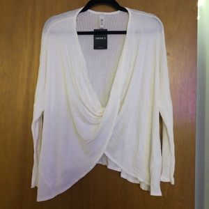 Ivory Cream Waffle Knit Sweater